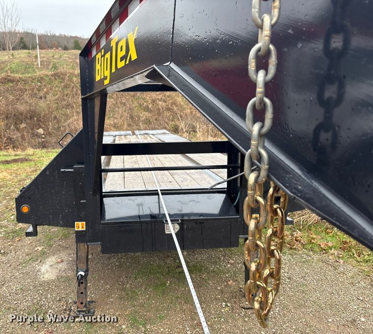 image for item EG8302 2022 Big Tex 25' Gooseneck equipment trailer
