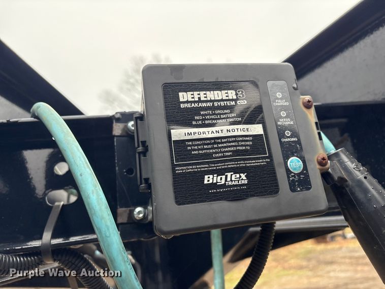 image for item EG8302 2022 Big Tex 25' Gooseneck equipment trailer