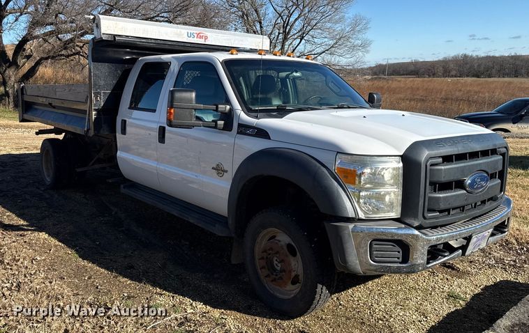 image for item EN0093 2015 Ford F550 Crew Cab dump truck