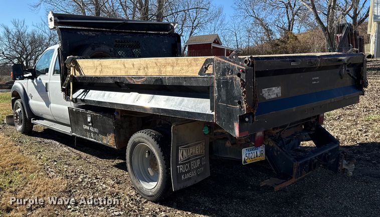 image for item EN0093 2015 Ford F550 Crew Cab dump truck