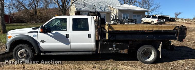 image for item EN0093 2015 Ford F550 Crew Cab dump truck