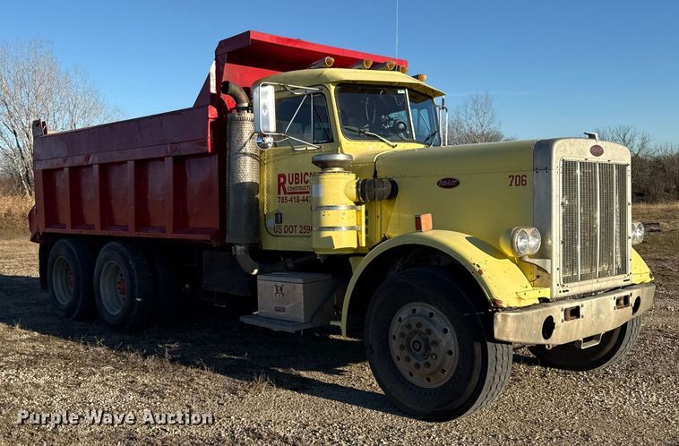 image for item EN0164 1981 Peterbilt 359 dump truck