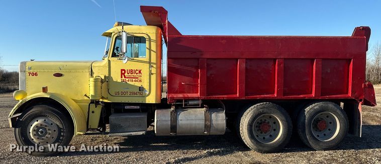 image for item EN0164 1981 Peterbilt 359 dump truck