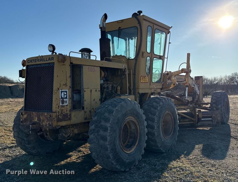 image for item EN0165 1980 Caterpillar 14G motor grader