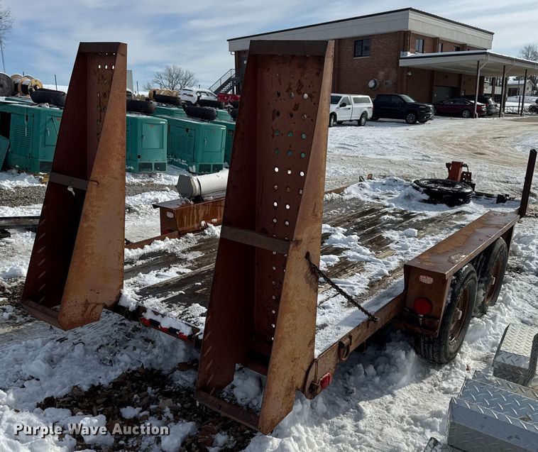 image for item EN0737 1992 Belshe equipment trailer