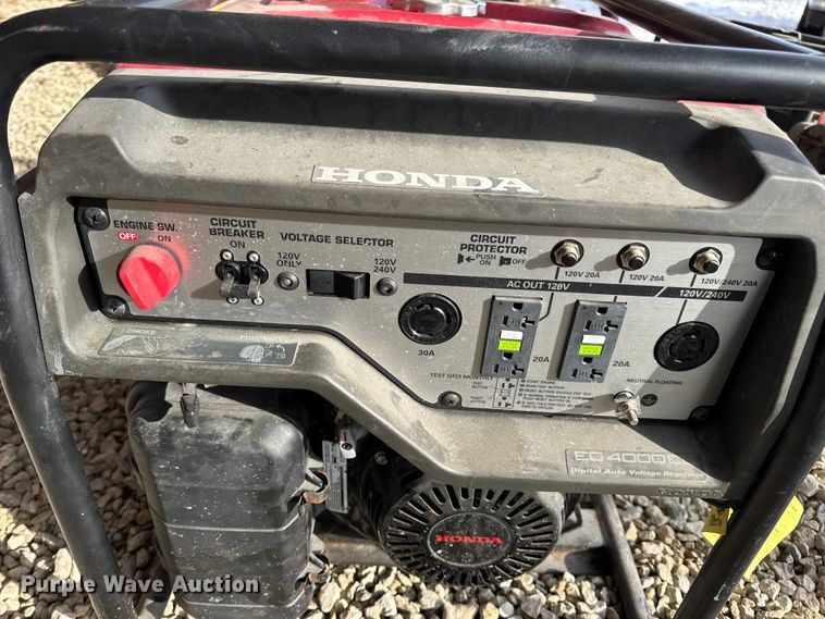 image for item EN0741 (5) Honda generators