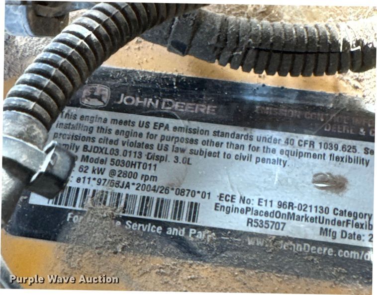 image for item EN0746 2012 John Deere 329D skid steer loader