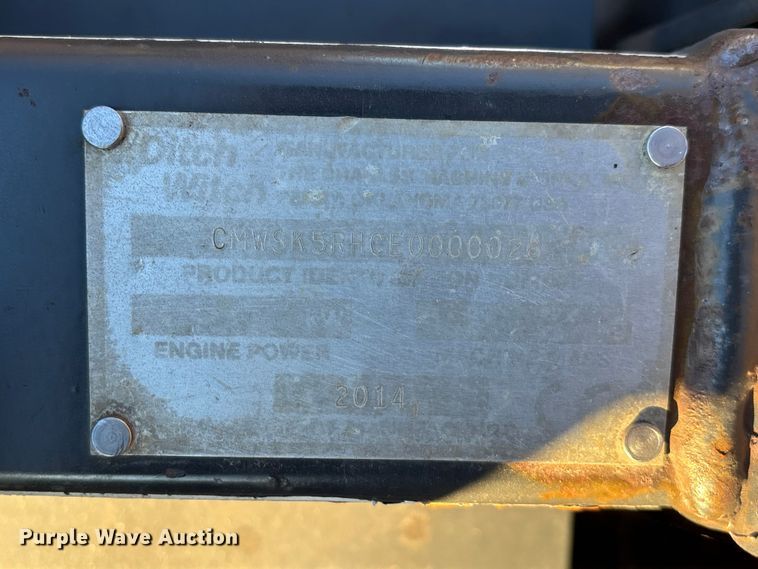 image for item EN5862 2014 Ditch Witch compact utility loader power rake