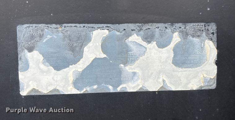 image for item EN5872 2016 PJTM equipment trailer