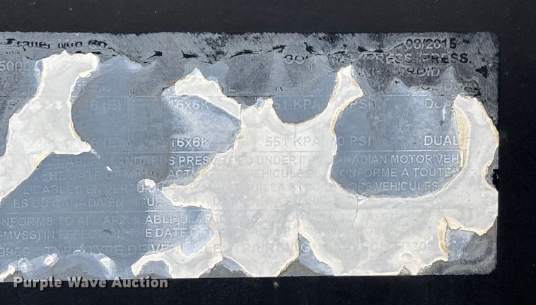 image for item EN5872 2016 PJTM equipment trailer