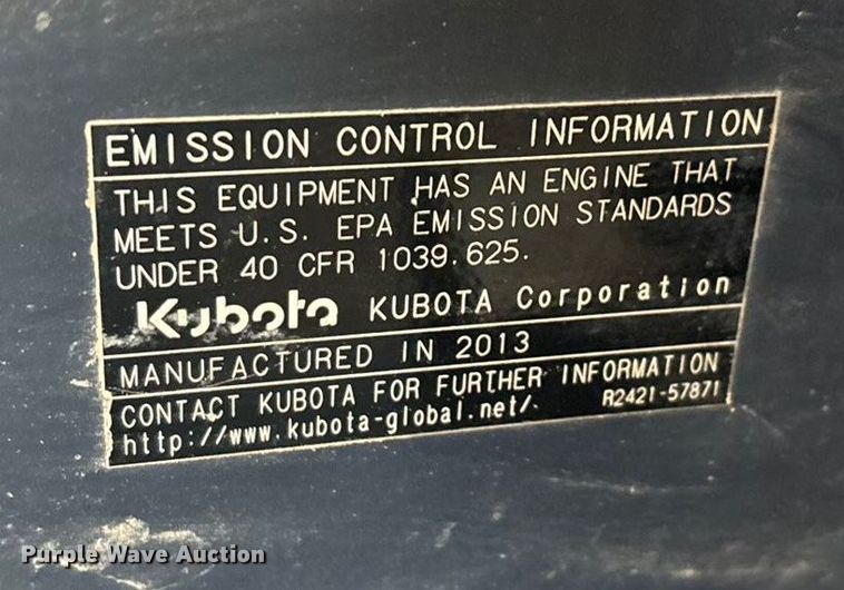 image for item EN5873 2013 Kubota SVL75 tracked skid steer loader