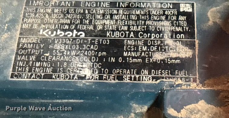 image for item EN5873 2013 Kubota SVL75 tracked skid steer loader