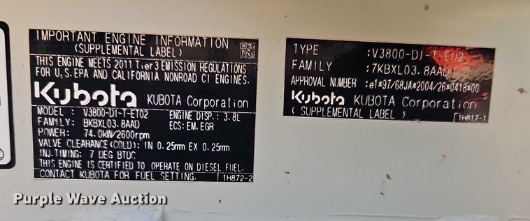 image for item EO4871 2012 Takeuchi TL250 tracked skid steer loader