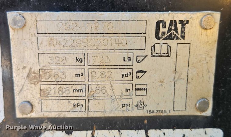 image for item EO4873 2022 Caterpillar 299D3 tracked skid steer loader