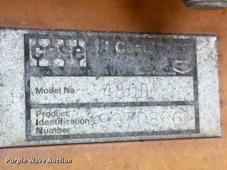 image for item EP0990 1983 Case 480D landscape tractor