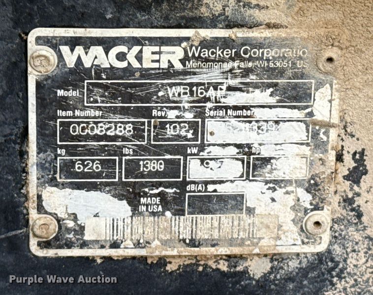 image for item EP0994 Wacker WB16 concrete buggy