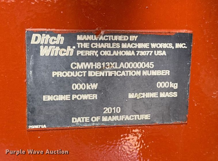 image for item ER0306 2010 Ditch Witch RT80 trencher