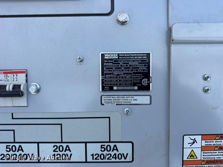 image for item ER0318 2022 Wacker Neuson G230 generator