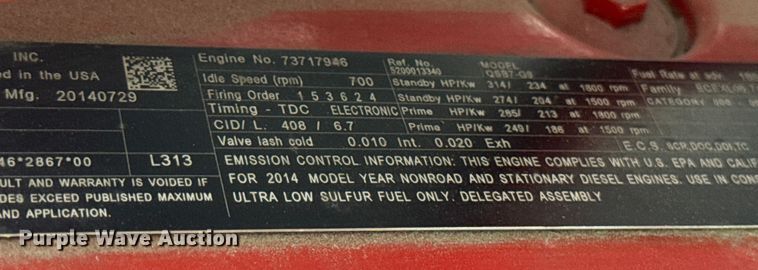 image for item ER0318 2022 Wacker Neuson G230 generator