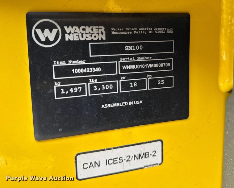 image for item ER0321 2022 Wacker Neuson SM100 compact utility loader