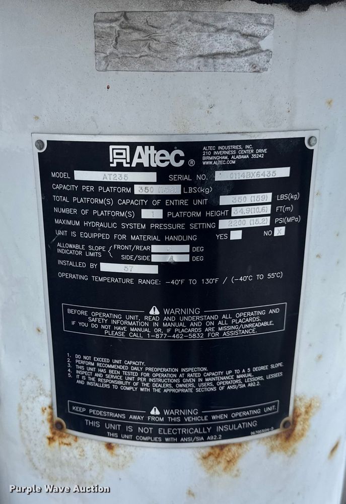 image for item ER0324 2014 Ford F450 Super Duty bucket truck