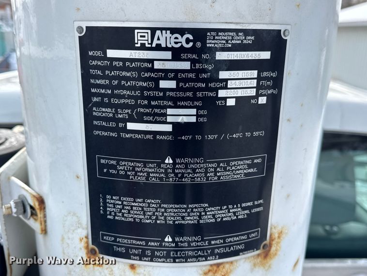 image for item ER0324 2014 Ford F450 Super Duty bucket truck