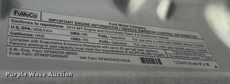 image for item ER0324 2014 Ford F450 Super Duty bucket truck