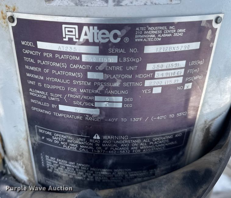 image for item ER0325 2012 Ford F450 Super Duty bucket truck