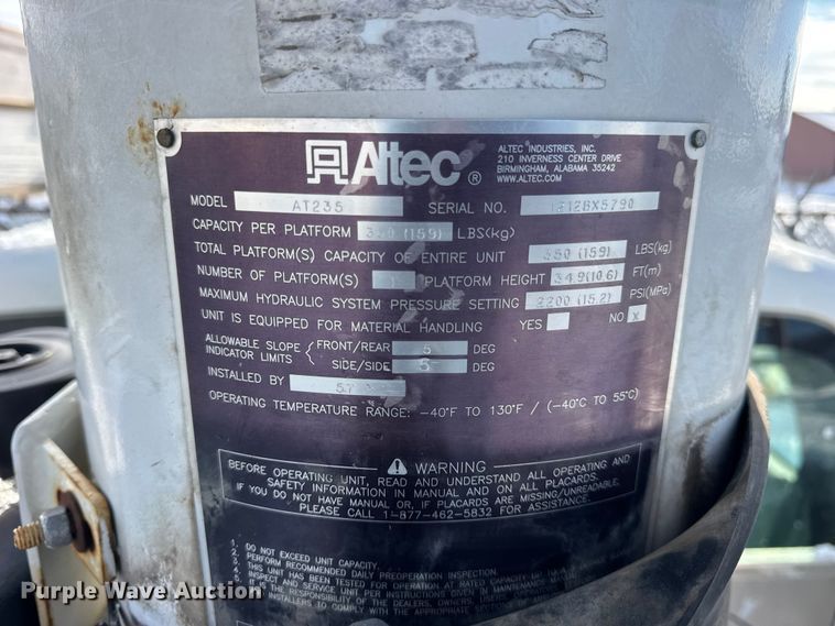 image for item ER0325 2012 Ford F450 Super Duty bucket truck