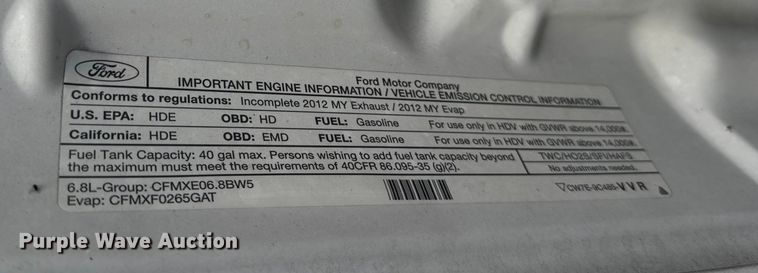 image for item ER0325 2012 Ford F450 Super Duty bucket truck