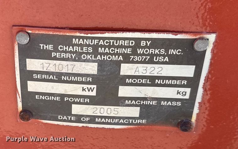 image for item ER0329 2005 Ditch Witch RT36 trencher