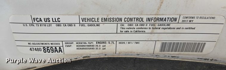 image for item ES2622 2017 RAM 1500 Crew Cab pickup truck