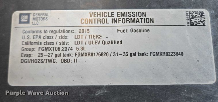 image for item ES2623 2015 Chevrolet Silverado 1500 Crew Cab pickup truck