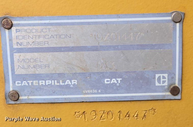 image for item ES2624 1989 Caterpillar 943 track loader