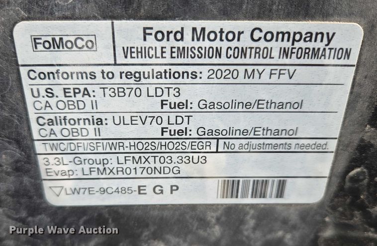 image for item ES2626 2020 Ford Explorer SUV