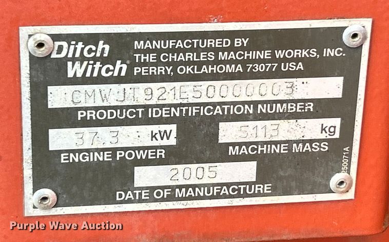 image for item ET3137 2005 Ditch Witch JT921 directional boring unit