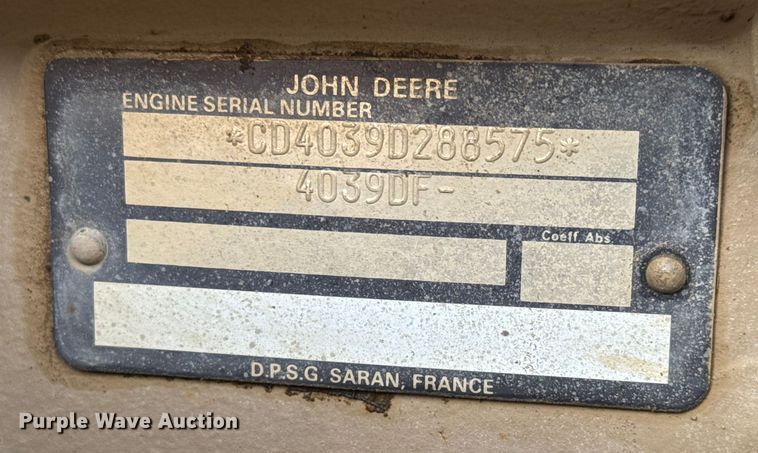 image for item ET4046 1997 LeRoi Q185DJ-E air compressor