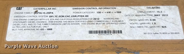 image for item ET4051 2012 Caterpillar 740B articulated haul truck