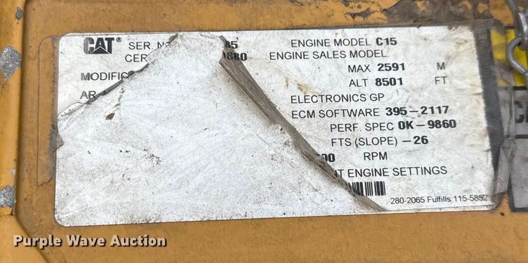 image for item ET4051 2012 Caterpillar 740B articulated haul truck