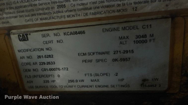 image for item ET4052 2006 Sterling L9500 crane truck