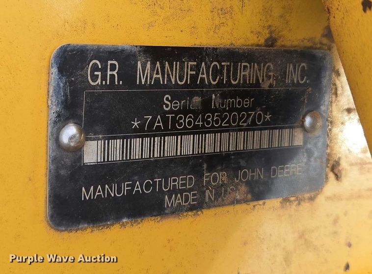 image for item ET5335 John Deere ripper attachment