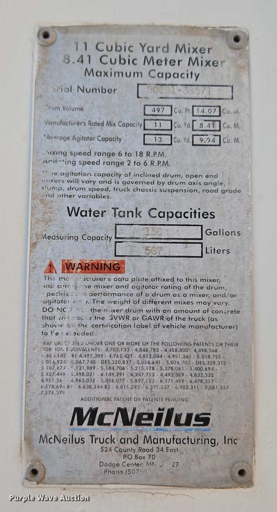 image for item ET5384 2014 Kenworth W900 ready mix truck