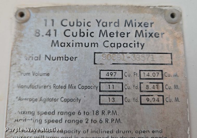 image for item ET5384 2014 Kenworth W900 ready mix truck