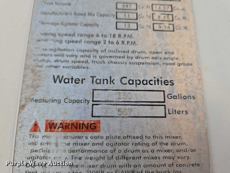 image for item ET5384 2014 Kenworth W900 ready mix truck