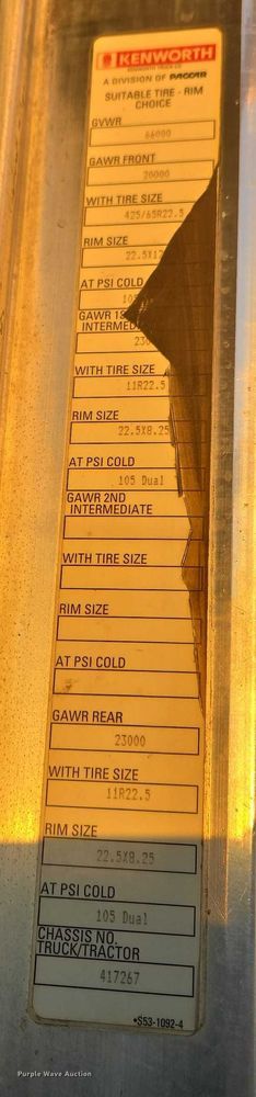 image for item ET5384 2014 Kenworth W900 ready mix truck