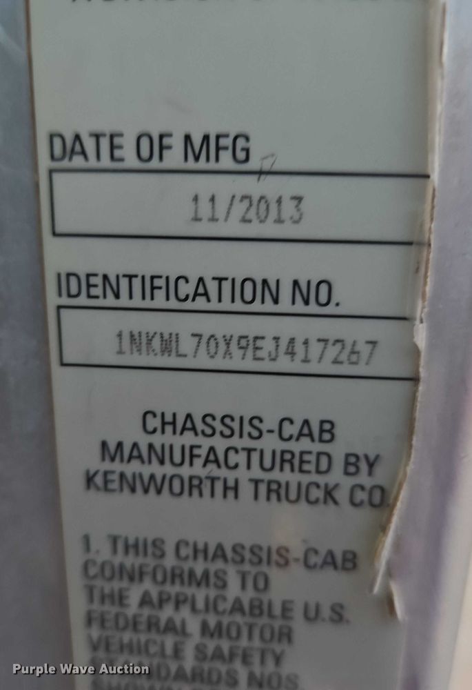 image for item ET5384 2014 Kenworth W900 ready mix truck