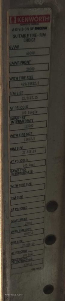 image for item ET5385 2015 Kenworth W900 ready mix truck