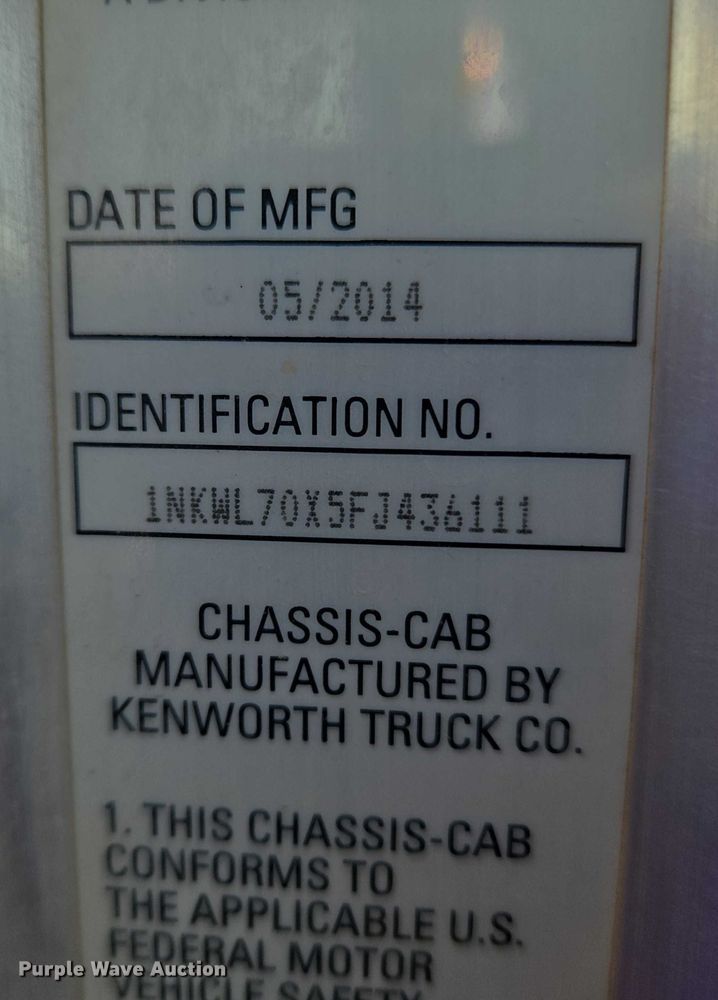 image for item ET5385 2015 Kenworth W900 ready mix truck