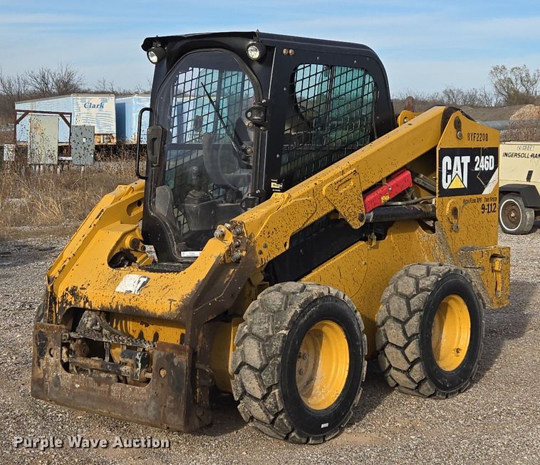 image for item ET5393 2015 Caterpillar 246D skid steer loader
