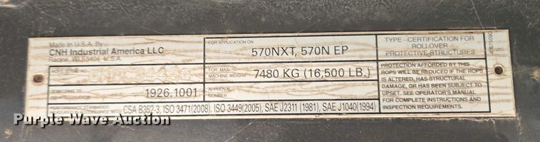 image for item ET5424 2018 Case 570N EP landscape tractor